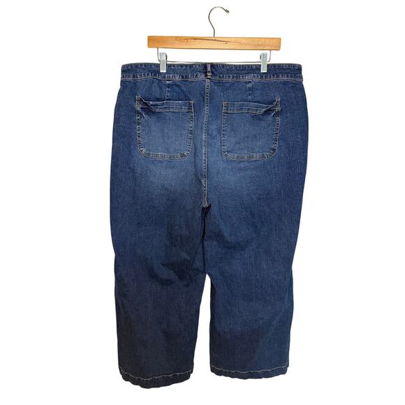 Torrid High-Rise Wide Leg Vintage Stretch Jeans Women’s Sz 20 Short Blue Denim - Picture 8 of 14